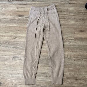 Fashion Nova Tan Knit Jogger Pants